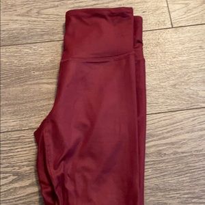 Burgundy Champion Leggings